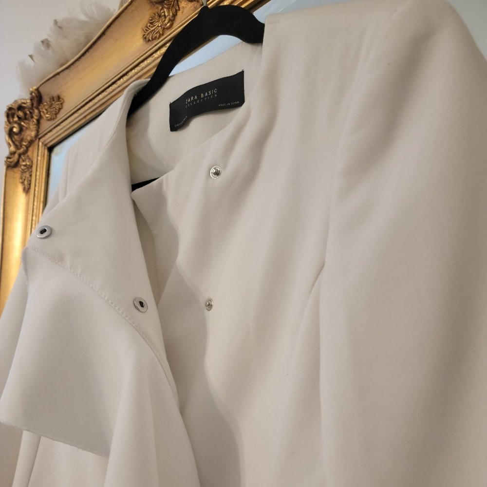 Zara Ruffle Jacket Size S - Picture 5 of 6